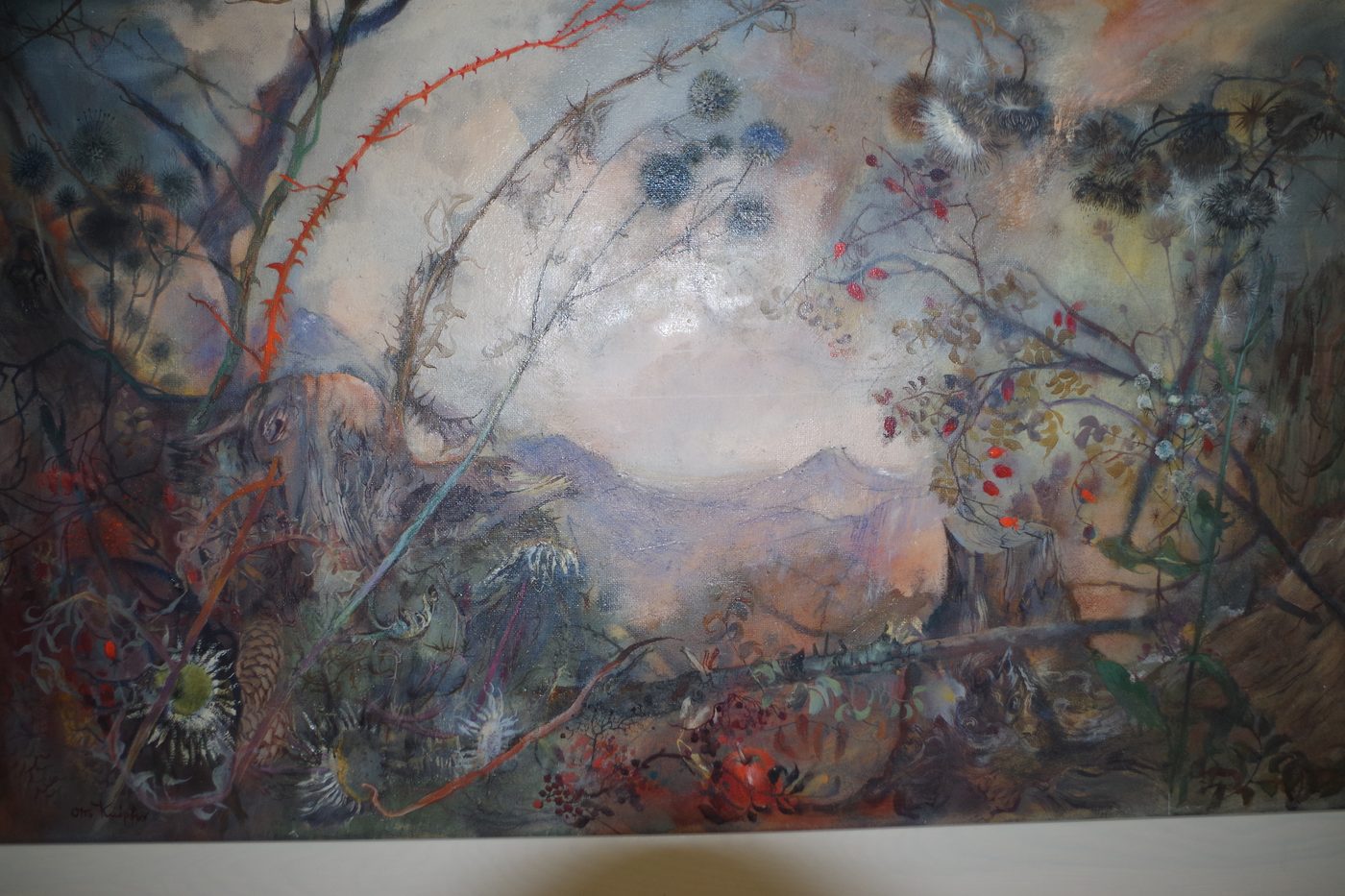 Disteln vor den Drei Gleichen — das bekannteste Werk